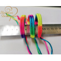 colorful stain cord braided bracelet